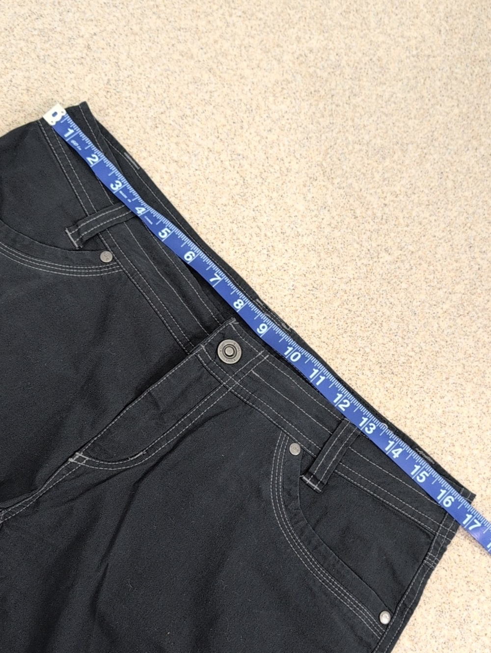 Kuhl Shorts, Cargo Hiking Mountain Culture, Vintage Patina Dye, Blue, Women's 10 - Picture 13 of 13